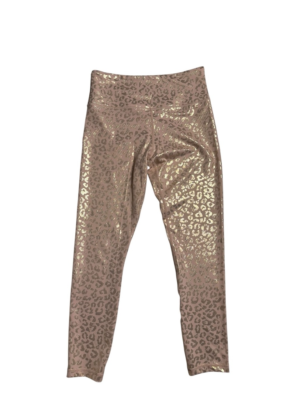 Zyia Active Gold Leopard Light n Tight Hi-Rise 7/8 Leggings